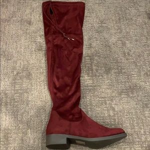 Bordeaux Over the Knee Boots